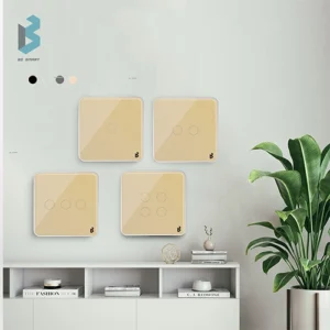 مفتاح اضاءه لمس ذهبي Gold touch smart light switch